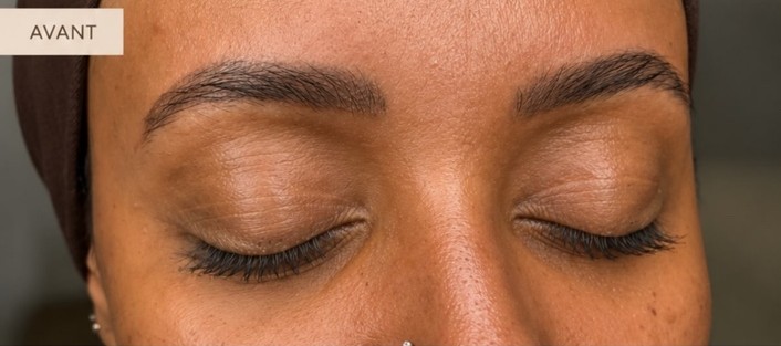 Avant restructuration des sourcils