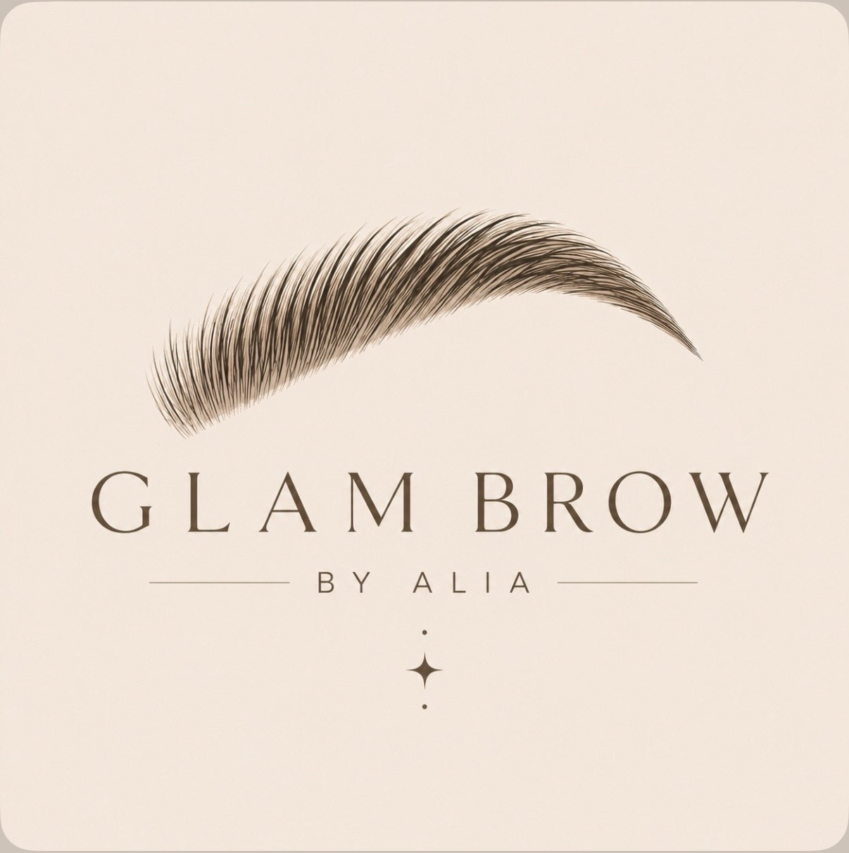 Logo Glam Brow by Alia